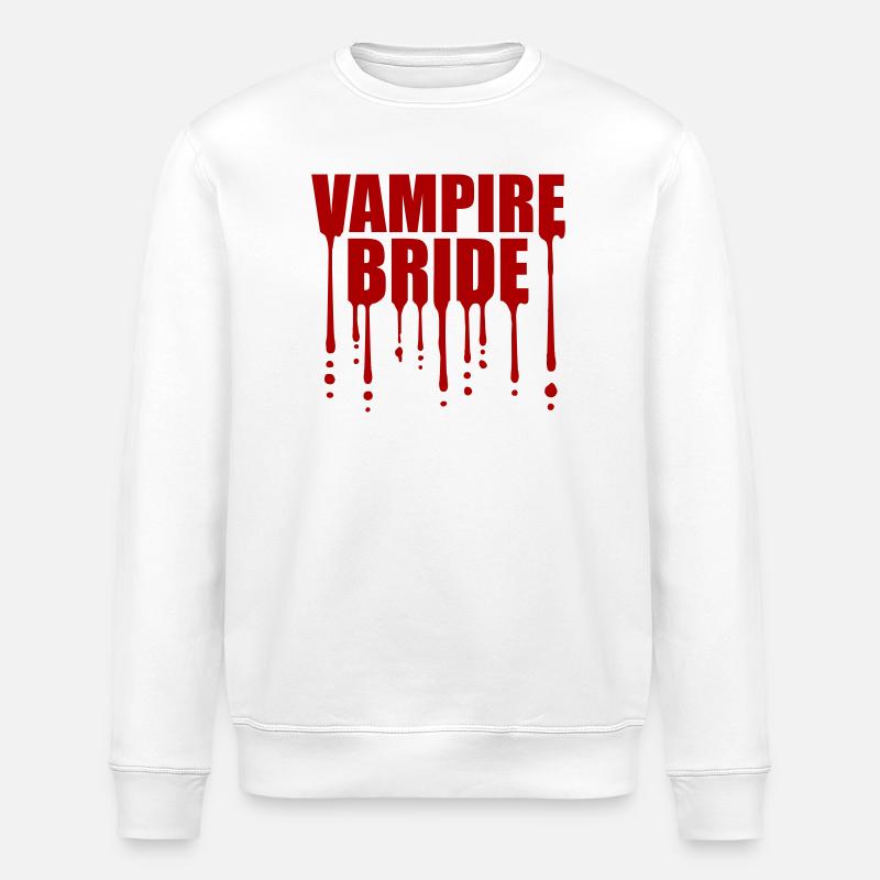 Vampire Mariée Sanglant Halloween Célibataire Mariage - Sweat bio ROLLER Stanley/Stella Unisexe - blanc