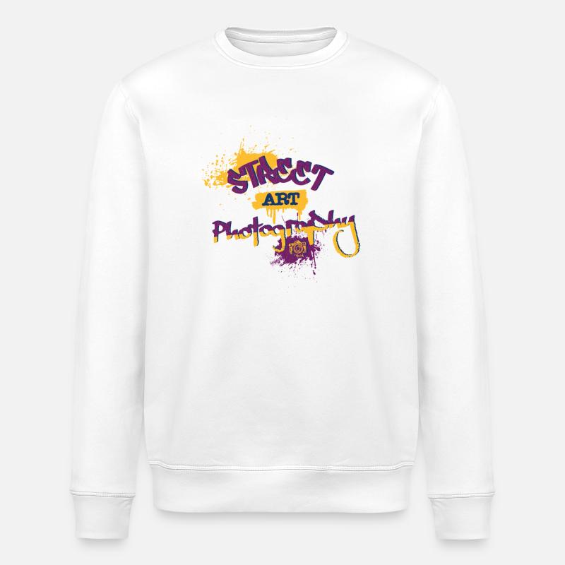 Éclat Spray Art Fotografie - Stanley/Stella Unisex Bio-Sweatshirt ROLLER - Weiß