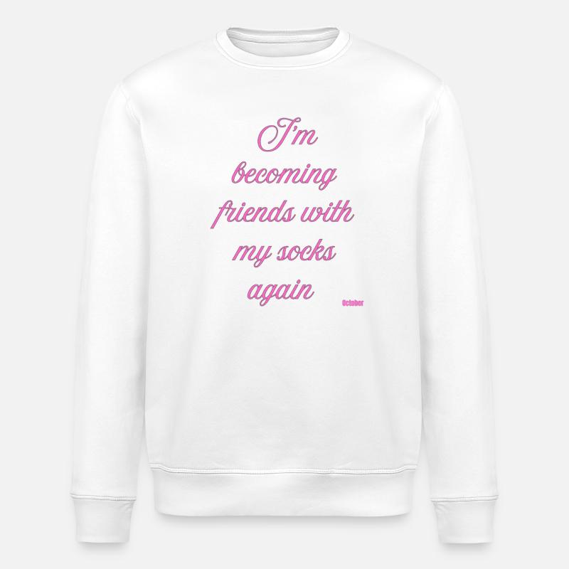 Wieder Freunde werden mit My Socks - Stanley/Stella Unisex Bio-Sweatshirt ROLLER - Weiß
