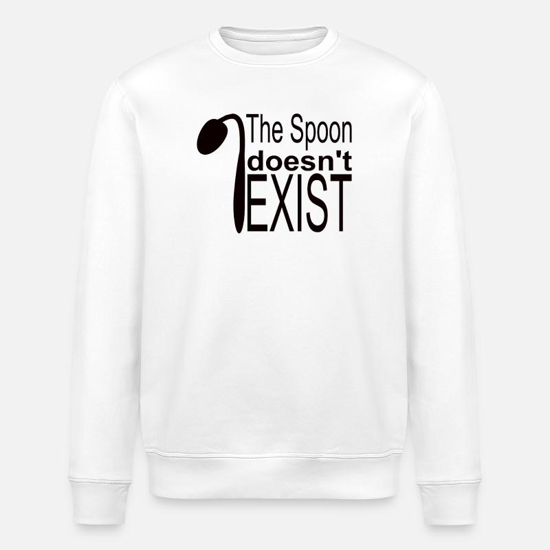 The spoon does not exist - Stanley/Stella ROLLER Unisex Organic Sweatshirt - white