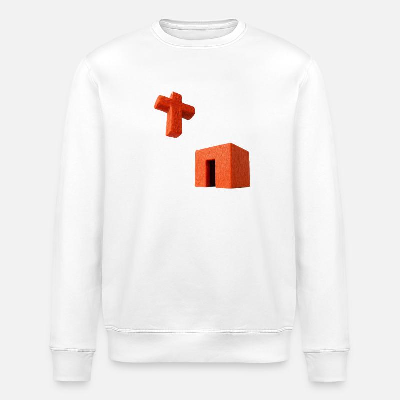 Crucifix Kaaba - Sweat bio ROLLER Stanley/Stella Unisexe - blanc