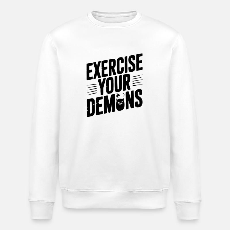 Exercez vos démons - Sweat bio ROLLER Stanley/Stella Unisexe - blanc