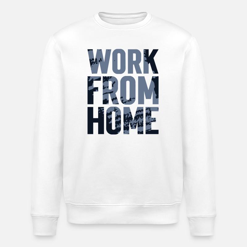 Travail à Domicile Texturé - Sweat bio ROLLER Stanley/Stella Unisexe - blanc