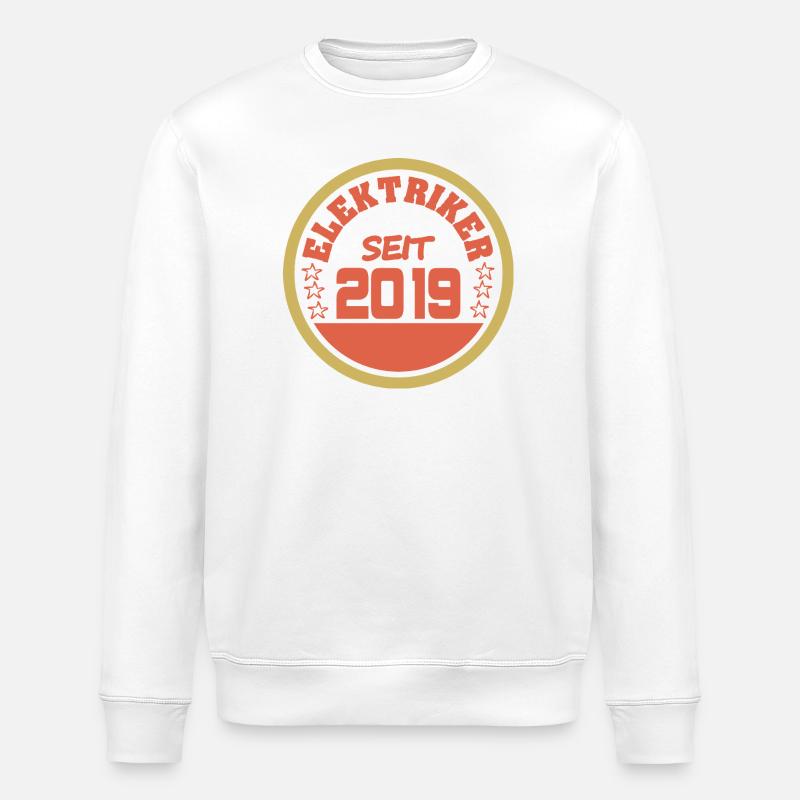 Elektriker 2019 - Stanley/Stella Unisex Bio-Sweatshirt ROLLER - Weiß
