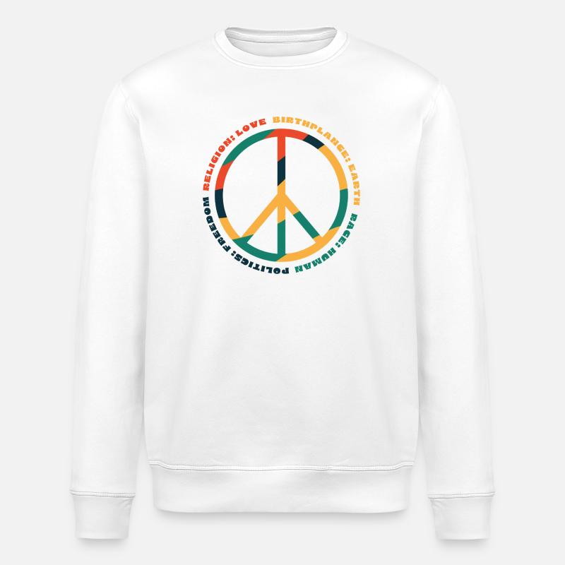 Menschenrechte - Stanley/Stella Unisex Bio-Sweatshirt ROLLER - Weiß