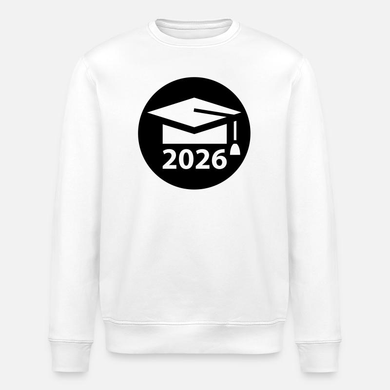 ABI 2026 Abitur Abschlussfeier Abiball - Stanley/Stella Unisex Bio-Sweatshirt ROLLER - Weiß