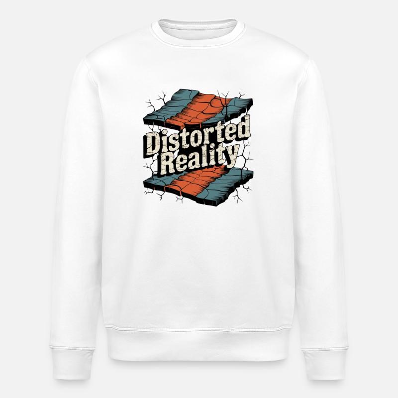 Retro Grunge – Réalité déformée - Sweat bio ROLLER Stanley/Stella Unisexe - blanc