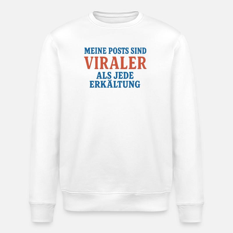 Publications virales - Sweat bio ROLLER Stanley/Stella Unisexe - blanc