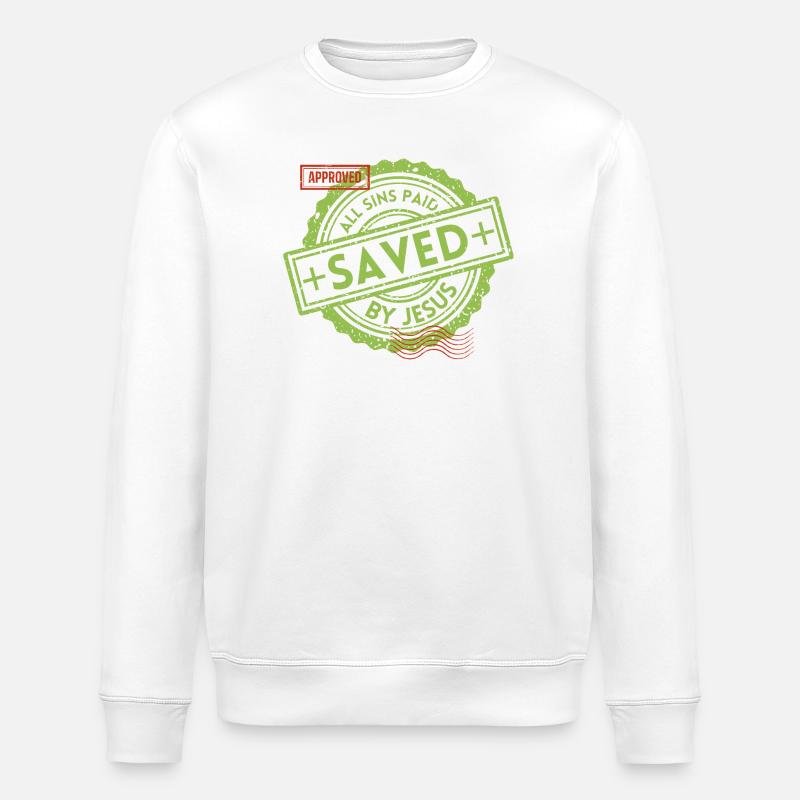 SAVED_Green_1 - Stanley/Stella Unisex Bio-Sweatshirt ROLLER - Weiß