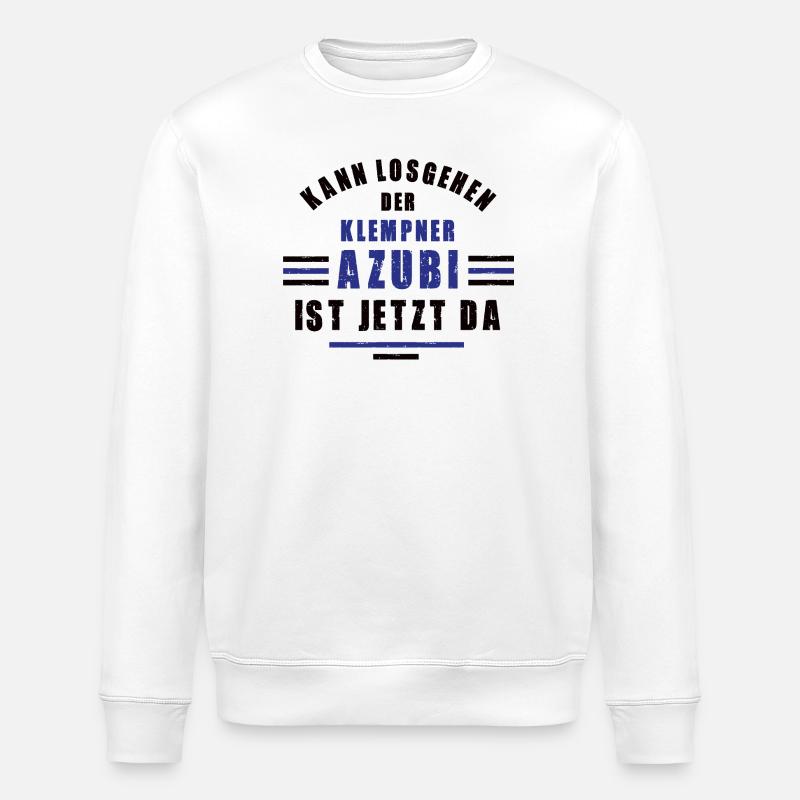 Trainee Plumber Apprenticeship Training Plumber Training - Stanley/Stella ROLLER Unisex Organic Sweatshirt - white