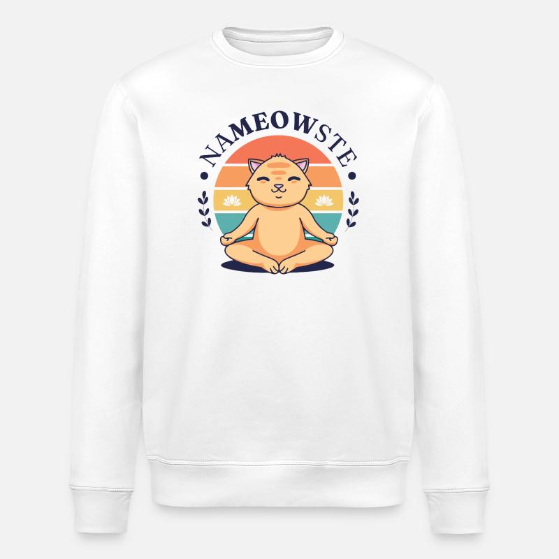 NaMEOWste - Sweat bio ROLLER Stanley/Stella Unisexe - blanc