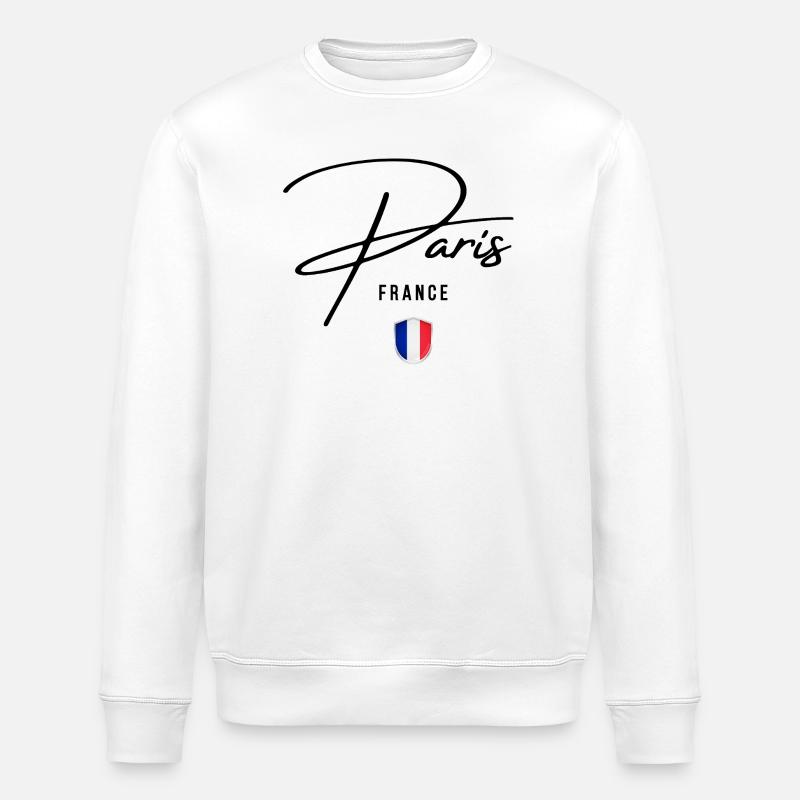 Style élégant Paris, fierté française - Sweat bio ROLLER Stanley/Stella Unisexe - blanc