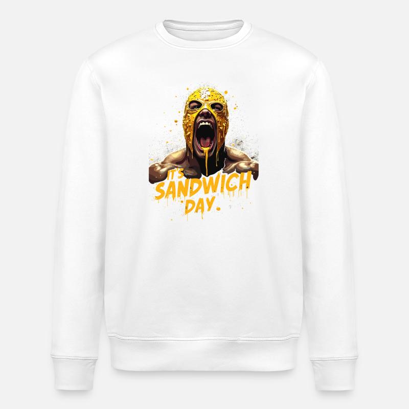 Masque Puissant Sandwich Jour - Sweat bio ROLLER Stanley/Stella Unisexe - blanc