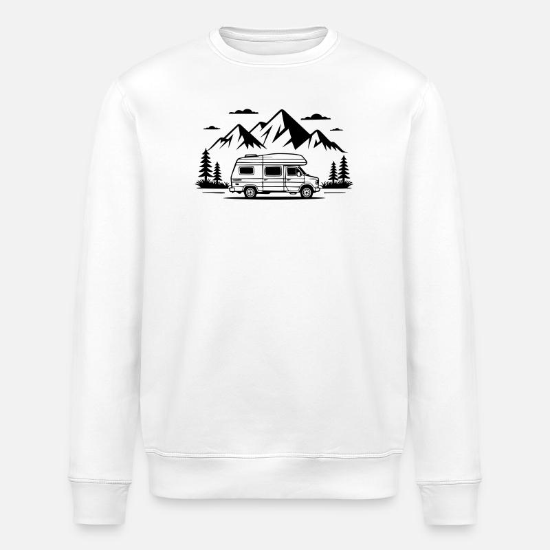 Camping - Sweat bio ROLLER Stanley/Stella Unisexe - blanc