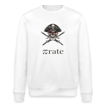 Pirate nerd avec des lunettes - Sweat bio ROLLER Stanley/Stella Unisexe - blanc - Devant - Nik (191cm)