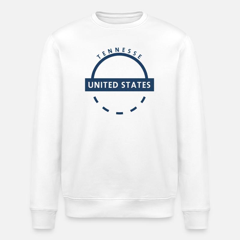 Tennessee U.S. Emblem Circle - Stanley/Stella Unisex Bio-Sweatshirt ROLLER - Weiß
