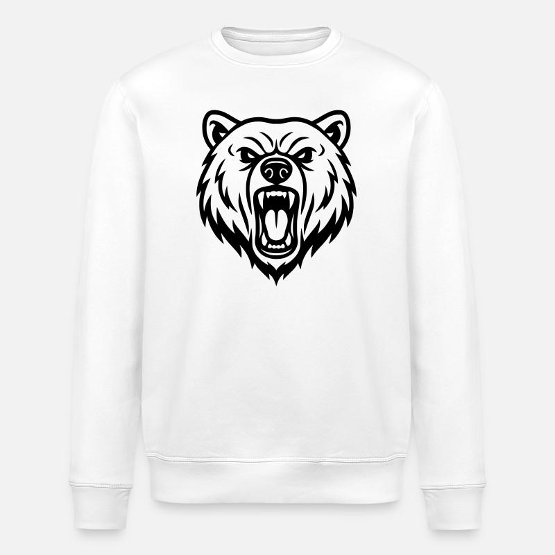 Ours - Sweat bio ROLLER Stanley/Stella Unisexe - blanc