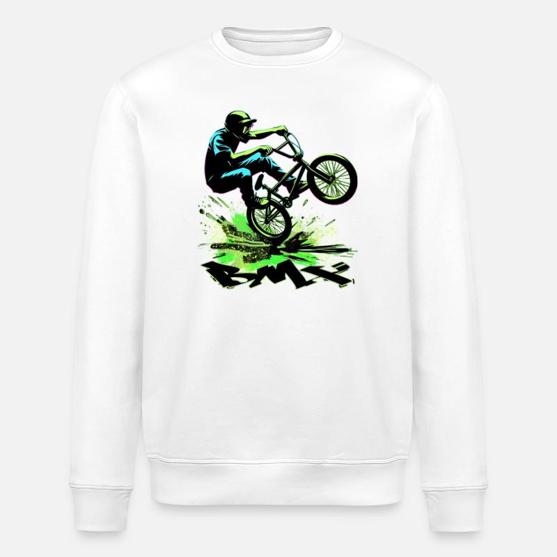 Vélo BMX - Sweat bio ROLLER Stanley/Stella Unisexe - blanc