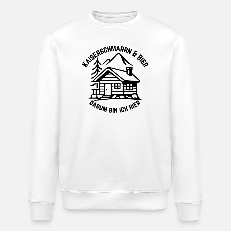 Kaiserschmarrn & Beer - Stanley/Stella ROLLER Unisex Organic Sweatshirt - white