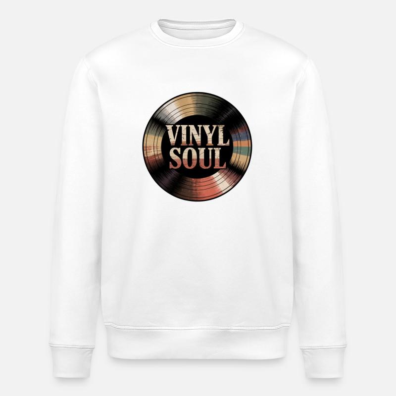 Record – Vinyl Soul - Stanley/Stella ROLLER Unisex Organic Sweatshirt - white