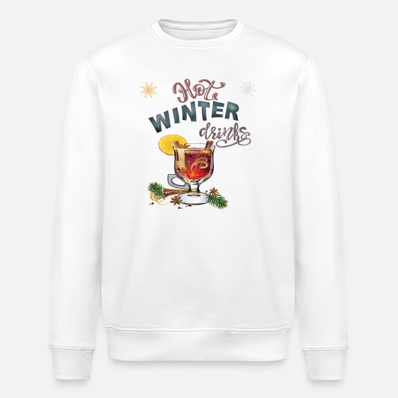 hiver - Sweat bio ROLLER Stanley/Stella Unisexe - blanc