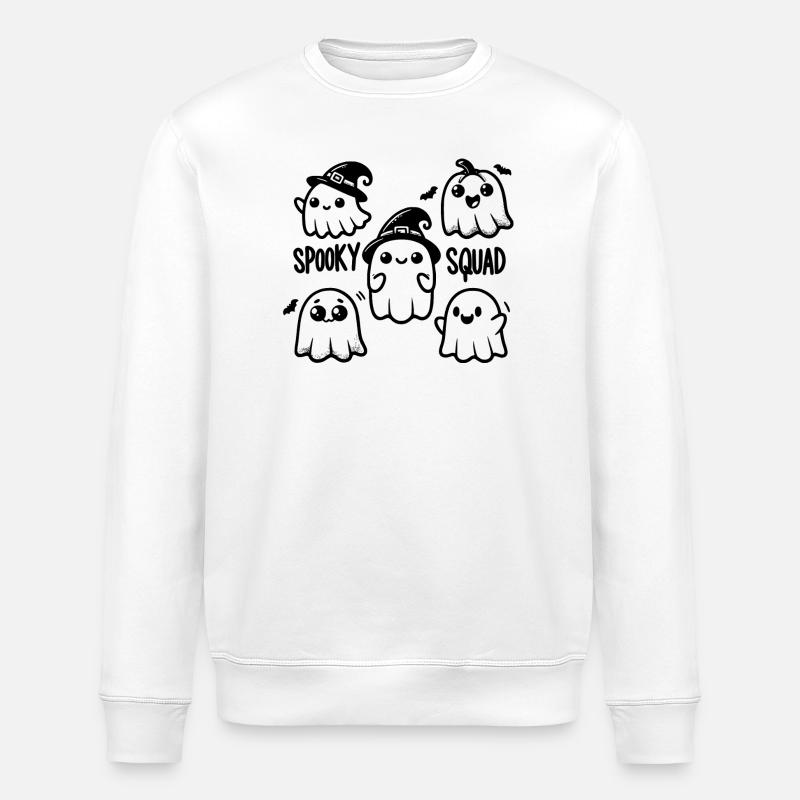 Spooky Squad - Stanley/Stella ROLLER Unisex Organic Sweatshirt - white