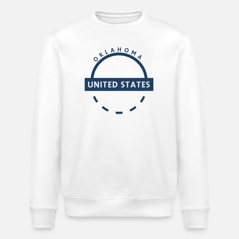 Oklahoma États-Unis Arcmark - Sweat bio ROLLER Stanley/Stella Unisexe - blanc
