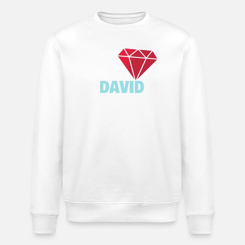 David - Stanley/Stella ROLLER Unisex Organic Sweatshirt - white