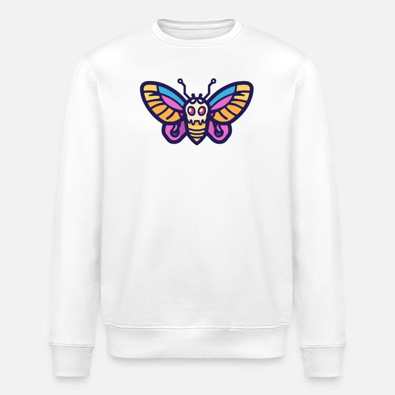 Papillon Halloween Zombie - Sweat bio ROLLER Stanley/Stella Unisexe - blanc