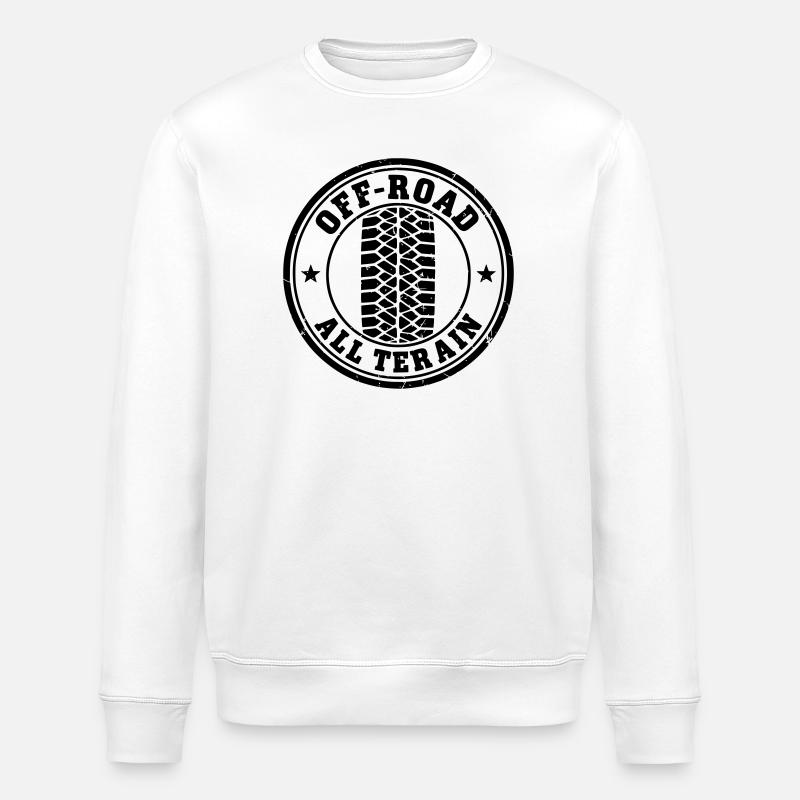 off-road - Stanley/Stella ROLLER Unisex Organic Sweatshirt - white
