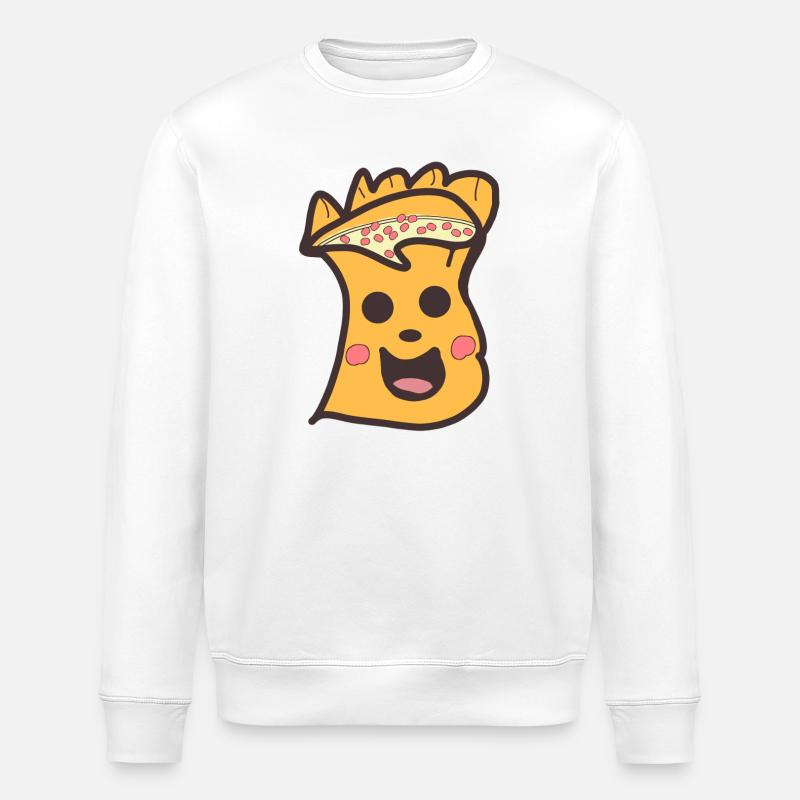 Fröhlicher Dim Sum  Gesichtsfreund - Stanley/Stella Unisex Bio-Sweatshirt ROLLER - Weiß