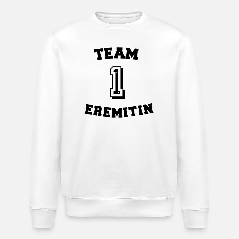 Team Hermit - Stanley/Stella ROLLER Unisex Organic Sweatshirt - white
