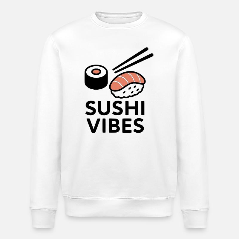 Sushi Vibes - Stanley/Stella Unisex Bio-Sweatshirt ROLLER - Weiß