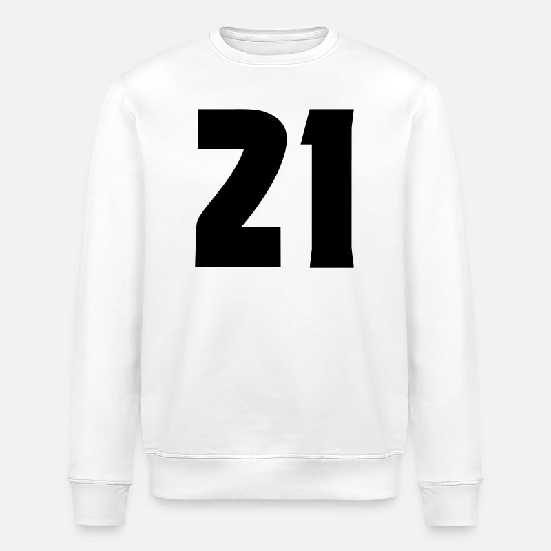 21 - Stanley/Stella ROLLER Unisex Organic Sweatshirt - white