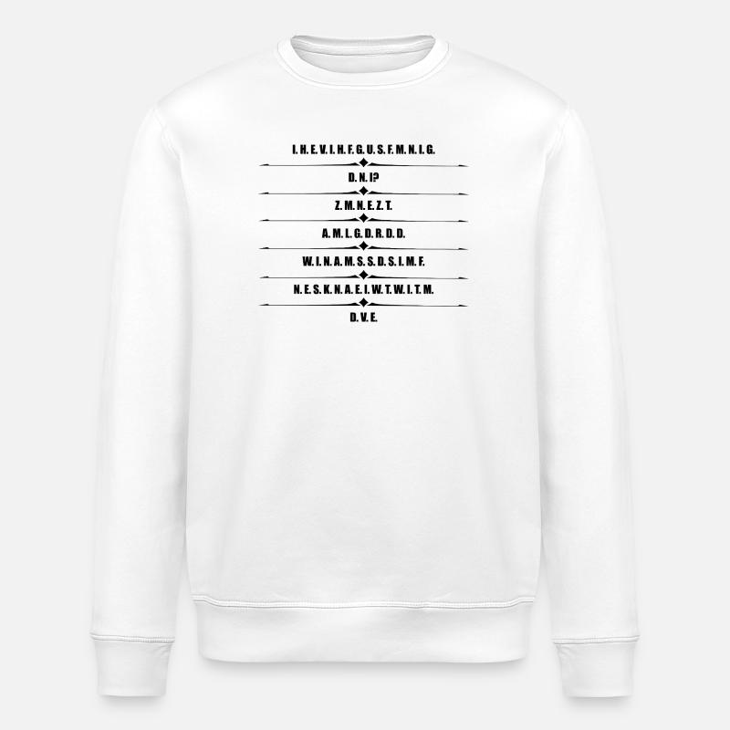 Encoding the balance - Stanley/Stella ROLLER Unisex Organic Sweatshirt - white