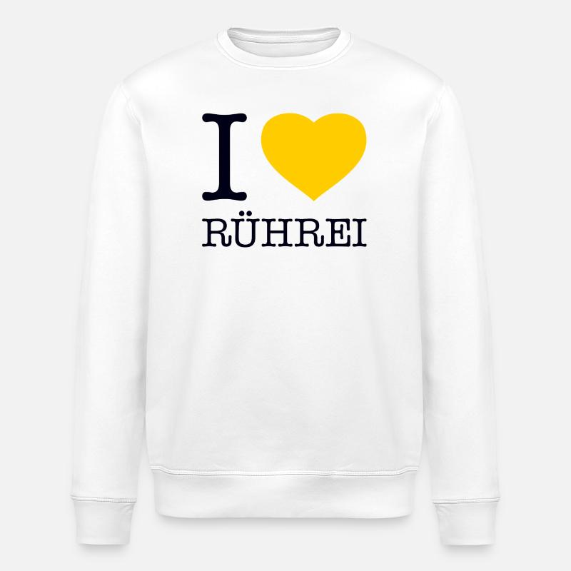 I love scrambled eggs - Stanley/Stella ROLLER Unisex Organic Sweatshirt - white