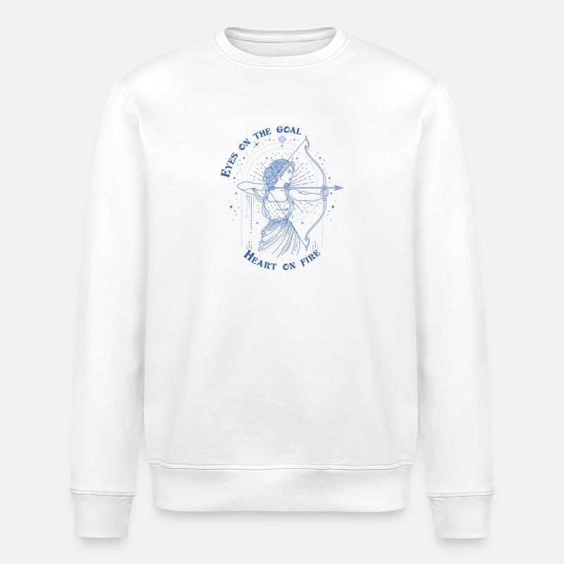 Schütze Sternzeichen Bogenschütze Sternzeichen Geschenk - Stanley/Stella Unisex Bio-Sweatshirt ROLLER - Weiß