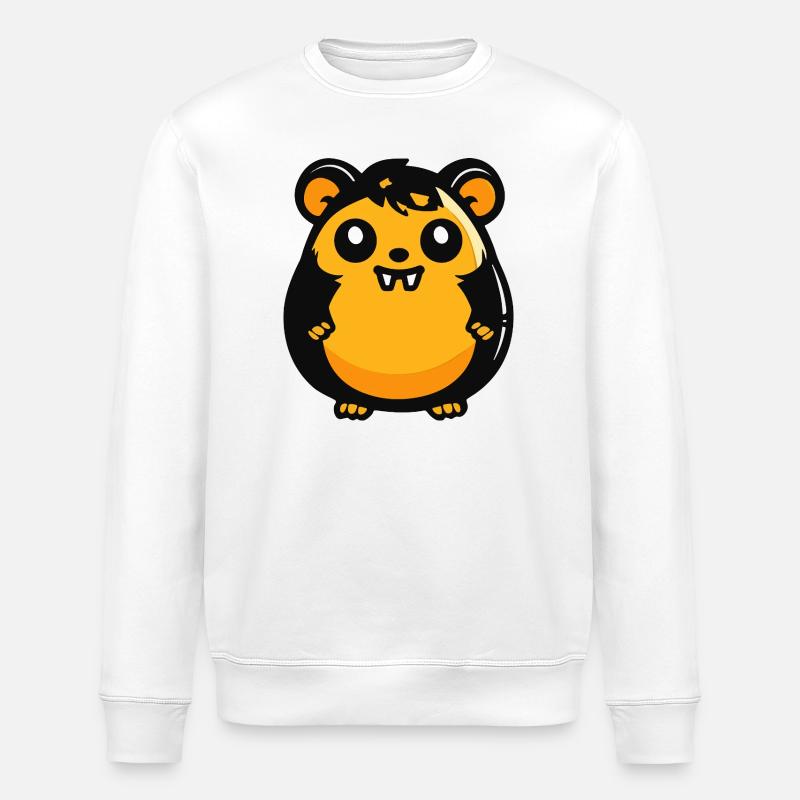 Hamster Halloween Zombie - Stanley/Stella Unisex Bio-Sweatshirt ROLLER - Weiß