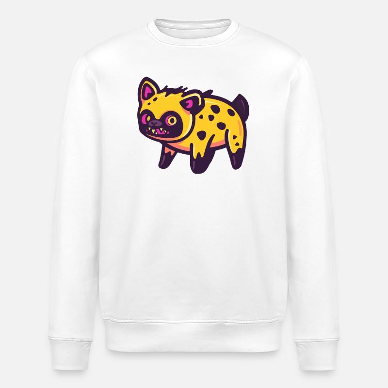 Hyäne Halloween Zombie - Stanley/Stella Unisex Bio-Sweatshirt ROLLER - Weiß