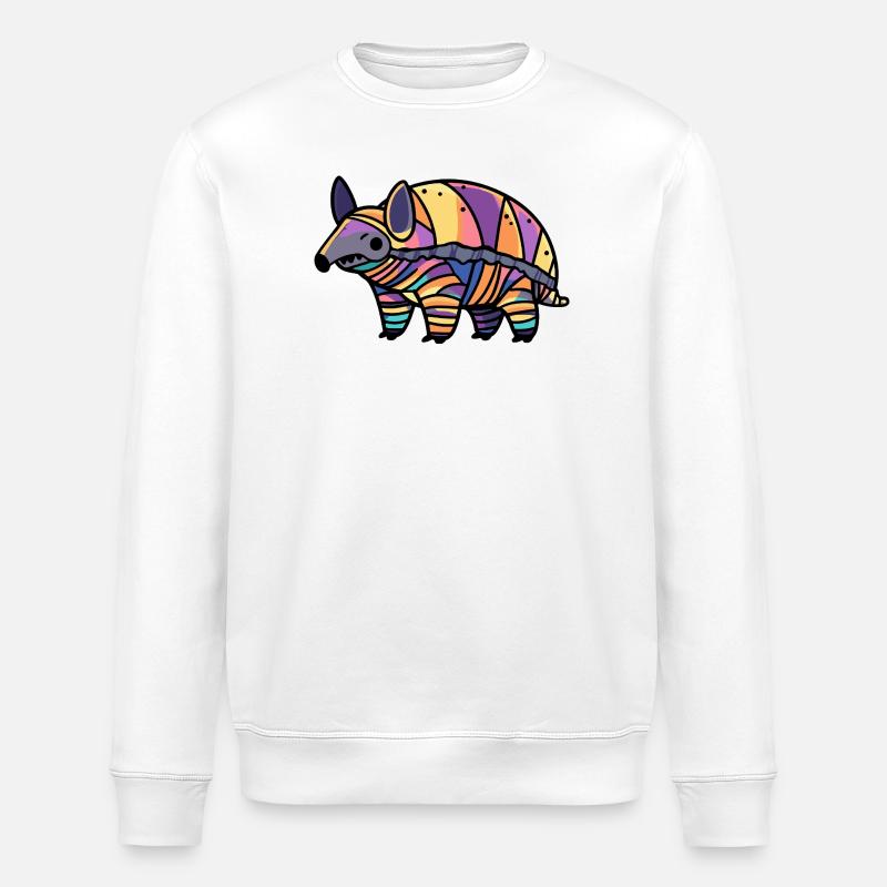 Gürteltier Zombie Halloween Zombie - Stanley/Stella Unisex Bio-Sweatshirt ROLLER - Weiß