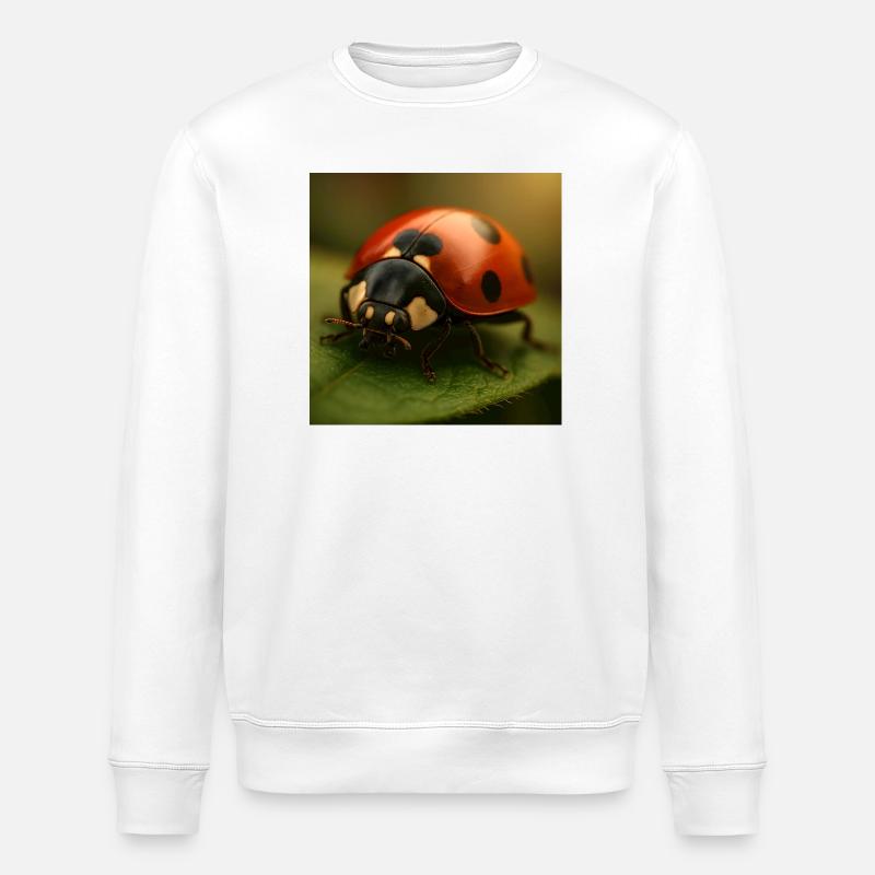 Animals - Ladybug - Stanley/Stella ROLLER Unisex Organic Sweatshirt - white
