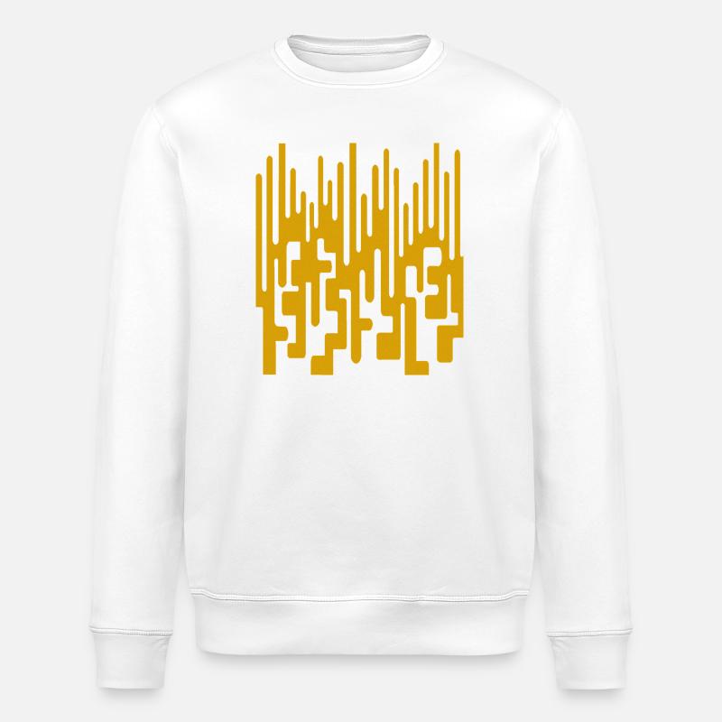 Abstract pattern by Cean - Stanley/Stella ROLLER Unisex Organic Sweatshirt - white