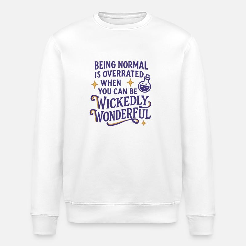 Halloween - Sorcière - Sweat bio ROLLER Stanley/Stella Unisexe - blanc