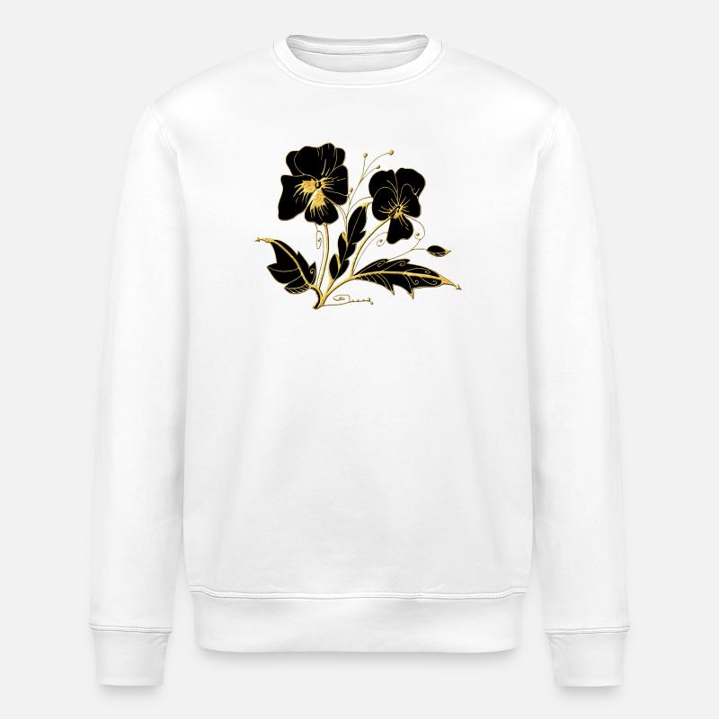 Blumen - Stanley/Stella Unisex Bio-Sweatshirt ROLLER - Weiß