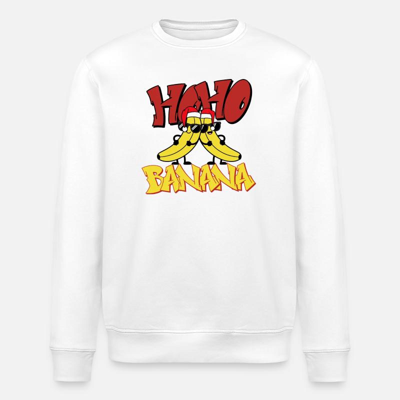 Banana Noel Duo Soleil - Sweat bio ROLLER Stanley/Stella Unisexe - blanc