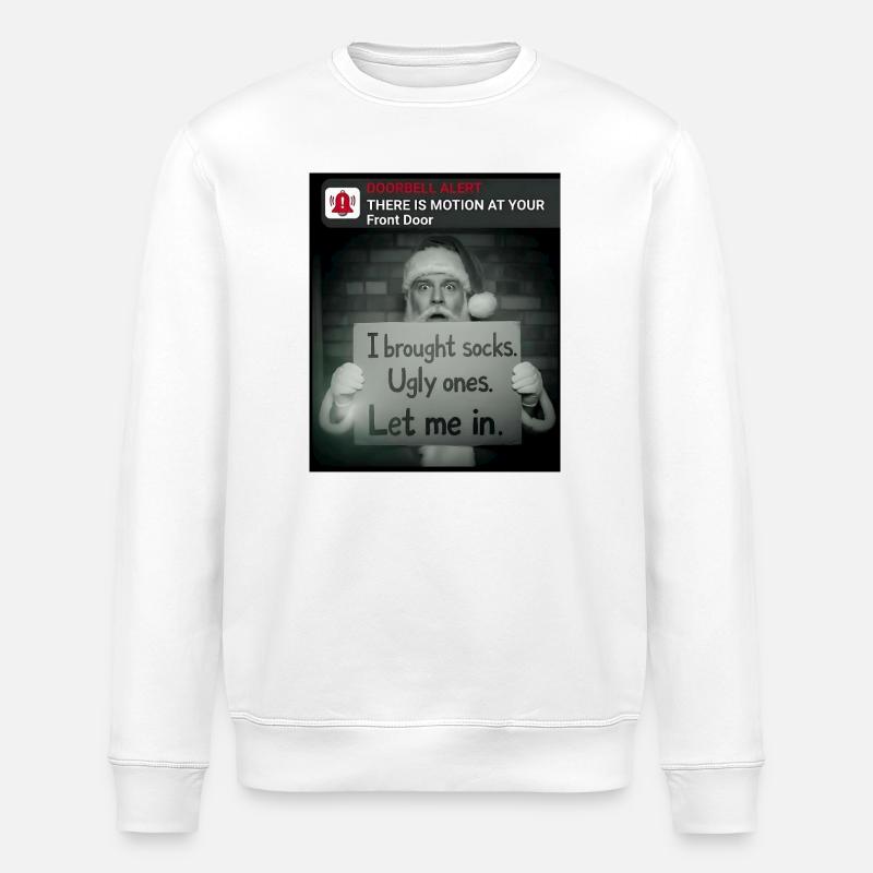 Noël amusant avec le Père Noël - Sweat bio ROLLER Stanley/Stella Unisexe - blanc