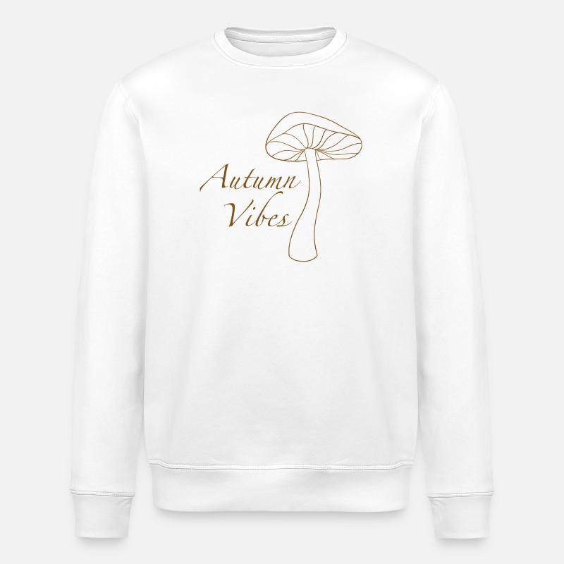 Herbstpilz Vibes - Stanley/Stella Unisex Bio-Sweatshirt ROLLER - Weiß