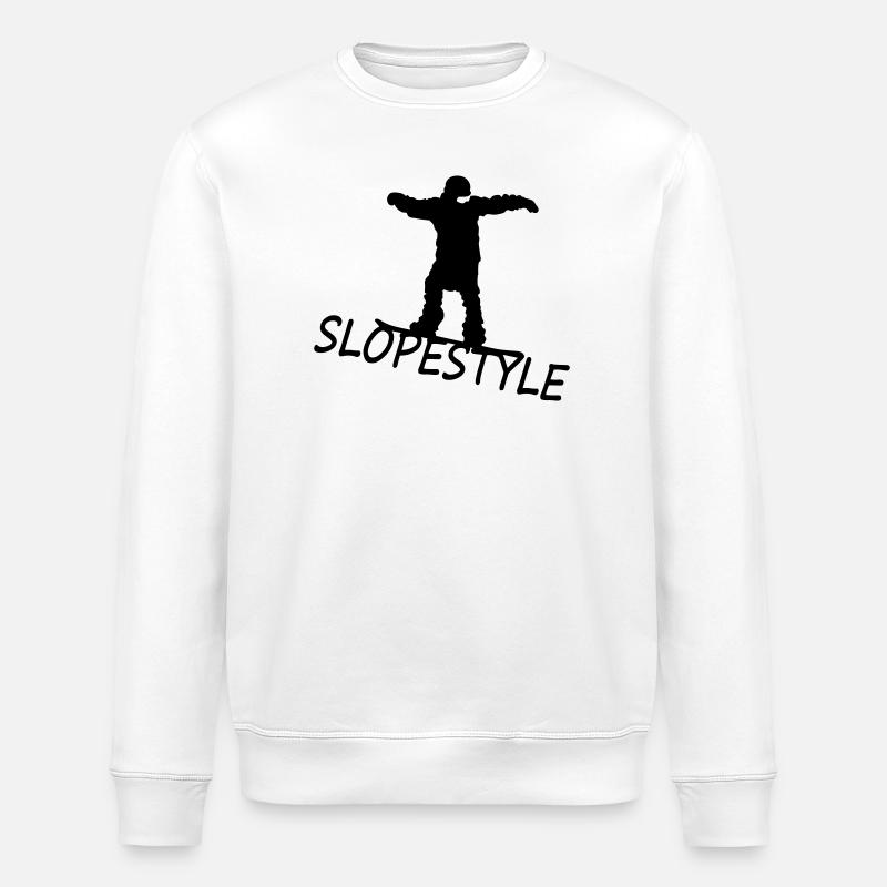 Slopestyle - Stanley/Stella Unisex Bio-Sweatshirt ROLLER - Weiß