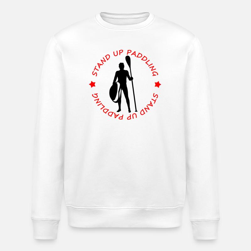 Stand up paddling - Stanley/Stella Unisex Bio-Sweatshirt ROLLER - Weiß