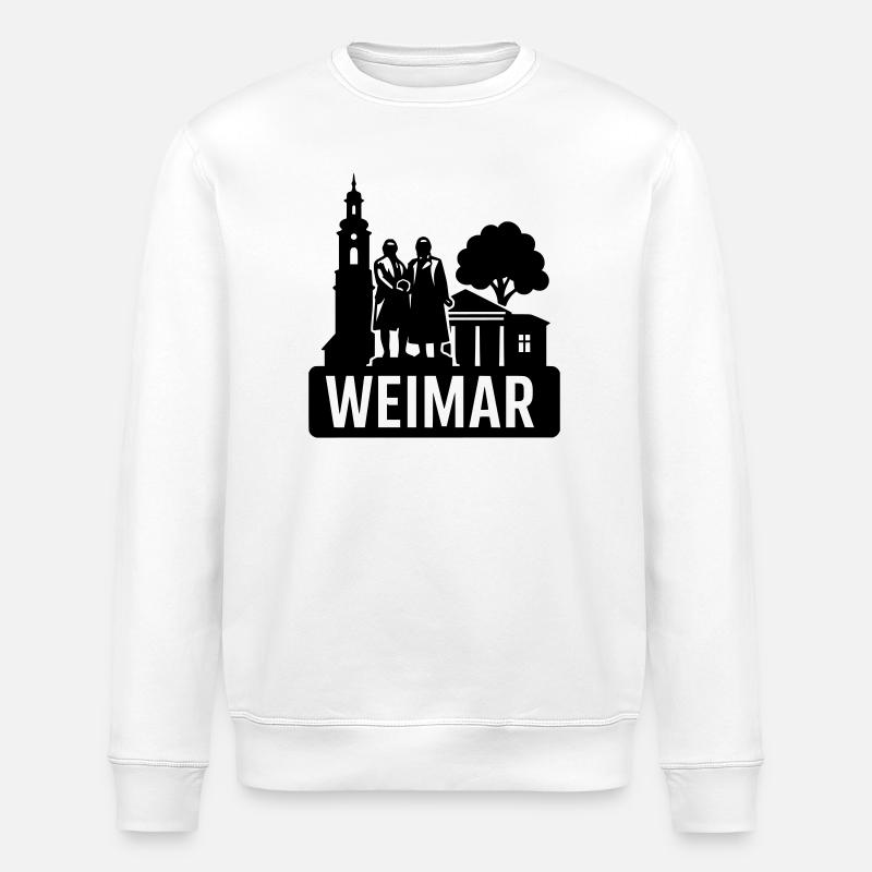 Weimar, Thuringia - Stanley/Stella ROLLER Unisex Organic Sweatshirt - white